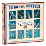 Set de 10 Puzzle-uri 3D - Metal - Blue | Eureka