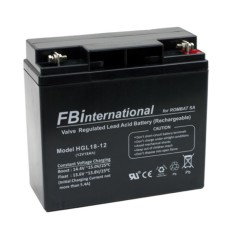 Acumulator stationar FB International pentru UPS, 77 x 167 x 181 mm, 18 Ah, 12 V, sistem de siguranta, alarma, iluminat de urgenta