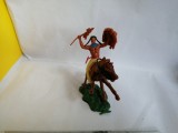 bnk jc Figurina de plastic - indian calare - Hong Kong - copie dupa Timpo