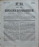Cumpara ieftin Curier romanesc , gazeta politica , comerciala si literara , nr. 51 din 1844