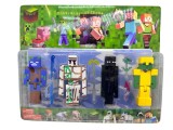 Set 4 figurine 12 cm tip Minecraft Enderman cu accesorii arme si unelte