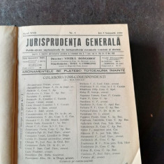 JURISPRUDENTA GENERALA, 1939