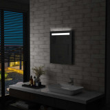 Oglinda cu LED de perete pentru baie, 50 x 60 cm GartenMobel Dekor, vidaXL