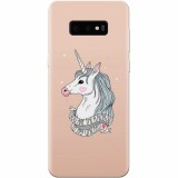 Husa silicon pentru Samsung Galaxy S10 Lite, Cute Rose Gold