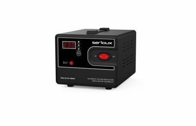 Stabilizator de tensiune Serioux Servo 124-1000VA, putere 1000VA/600W, tip servo foto