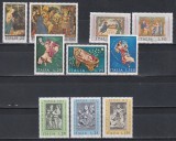 Italia 1970,1971,1972,1973 - Crăciun - Picturi, 4 Serii, MNH
