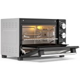 HOMCOM Cuptor Electric 1500W 28L cu Temperatură Reglabilă p&acirc;nă la 230&deg;C, Timer 60 min, Grătar, Tavă și M&acirc;ner pentru Tavă | Aosom Romania