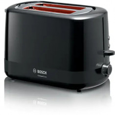 Prajitor de paine Bosch TAT3A113, compact, 2 felii, negru