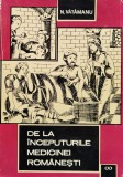 De la inceputurile medicinei romanesti