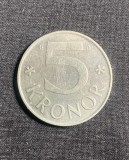 Moneda 5 coroane 1987 Suedia