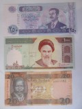 Lot 3 bancnote UNC:Iraq,Iran,Sudan