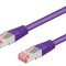 Patch cord S/FTP Cat6a LSZH Violet 5m