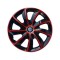 Set 4 Capace Roti 17 inchi (R17), Stig Rosu-Negru, Compatibil cu Volkswagen