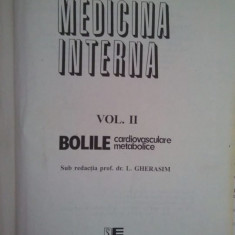L. Gherasim - Medicina interna vol. 2 - Bolile cardiovasculare metabolice (1996)