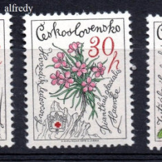 CEHOSLOVACIA 1979, Flora, serie neuzata, MNH