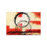 Tablou abstract pictat manual living, birou, Lumi paralele 3, 90x60cm ulei pe panza efect 3D, gata de agatat pe perete