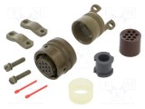 Conector circular mufă mamă AMPHENOL PT/451 10 pini 7,5A 600V drept