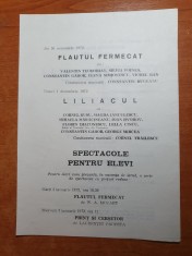program opera romana - stagiunea 1972-1973 - flautul fermecat si liliacul