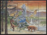 MOZAMBIC 2002 ANIMALE PREISTORICE DINOZAURI, Nestampilat