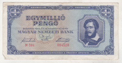 bnk bn Ungaria 1000000 pengo 1945 foto