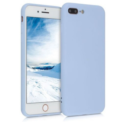 Husa pentru Apple iPhone 8 Plus/iPhone 7 Plus, Silicon, Albastru, 49981.58 foto