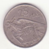 Spania 25 pesetas 1957 (64 &icirc;n stea)-Francisco Franco, Europa