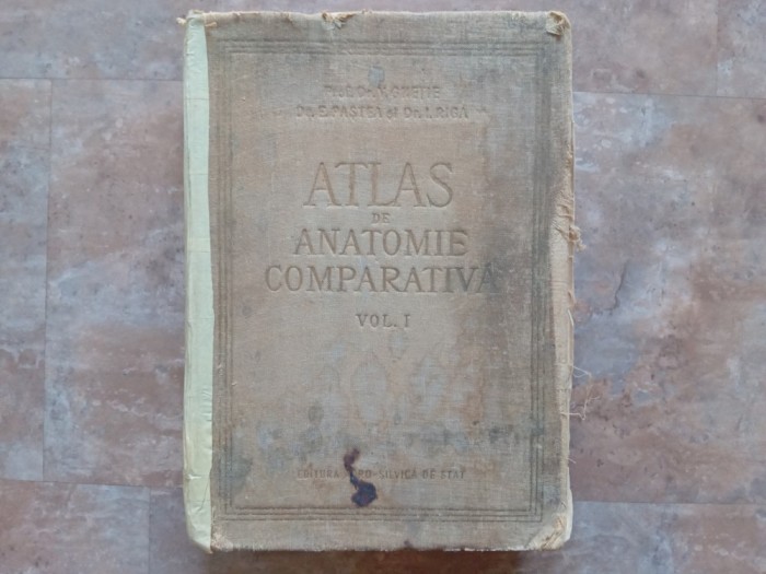 ATLAS DE ANATOMIE COMPARATIVA , Volumul 1 - VASILE GHETIE, 1954