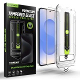 Folie Samsung Galaxy S26, deblocare prin amprenta, Asteroid GSM TitanGlass CrystalHD, transparenta