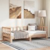 VidaXL Pat de zi extensibil, 2x(80x200) cm, lemn masiv de pin