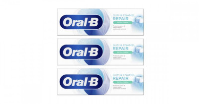 Oral-B Gum &amp;amp;amp; Enamel Repair Extra Fresh Fogkr&amp;eacute;m 3x75ml foto