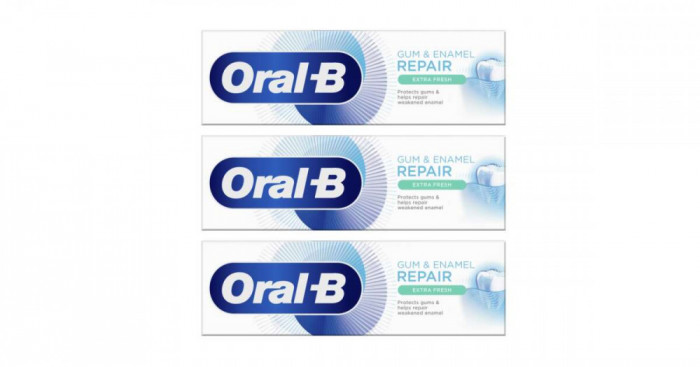 Oral-B Gum &amp;amp; Enamel Repair Extra Fresh Fogkr&eacute;m 3x75ml