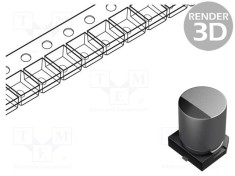Condensator electrolitic SMD Panasonic 1200uF 10V DC &Oslash;10x10,2mm