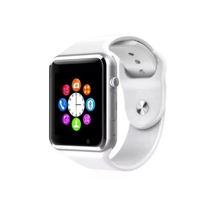 Ceas Smartwatch Techstar&reg; A1, Camera Foto, Ecran 1.54inch, Bluetooth, Compatibil SIM si MicroSD, Apelare, Alb