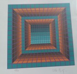 Cumpara ieftin Victor Vasarely, Serigrafie- numerotata 2/40 și semnată