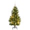 vidaXL Brad Crăciun artificial articulat cu 150 LED-uri/globuri 120 cm 3210093