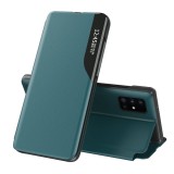 Husa flip smart view compatibila samsung galaxy s23 fe, tip carte, verde