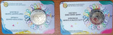 BELGIA moneda 2 euro comemorativ 2024_cancer, coin card
