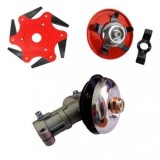Angrenaj unghiular pentru motocoasa cu 9 caneluri (dinti), 28 mm, cap rotativ motocositoare ,Disc plivit 2 in 1,Disc 6 lame ,Set 3 piese