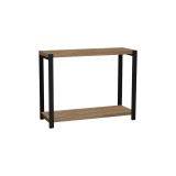 Raft masă Lerf melamină stejar-metal negru 45x17x35cm