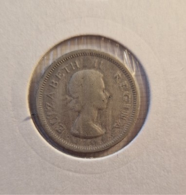 79 South Africa Africa de Sud, 1 Shilling 1954, KM#49, argint, Elizabeth II foto