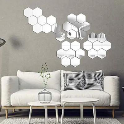 Set Oglinzi Design Hexagon - MyStyle Luxury Home 10 bucati/set foto