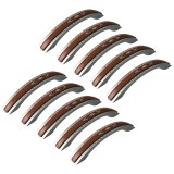 Set 10 Manere din plastic, HL046, lungime 127 mm, distanta gauri 96 mm, maro