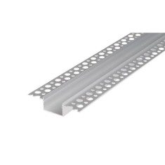 Profil pentru banda LED, montaj incastrat, lungime 2 metri, aluminiu anodizat