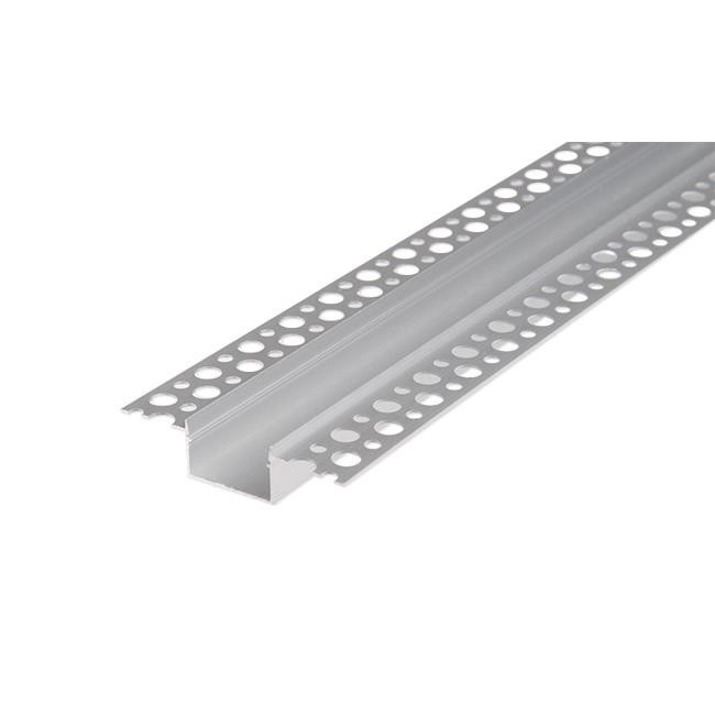 Profil pentru banda LED, montaj incastrat, lungime 2 metri, aluminiu anodizat