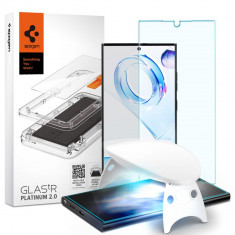 Folie de protectie Spigen Glas.TR Platinum pentru Samsung Galaxy S23 Ultra Transparent foto