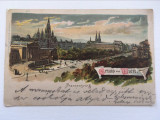 Carte postala veche Austria Viena Franzensring, 1899, circulata