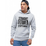 Hanorac Barbati Gri - Straight Outta 13 Septembrie - L