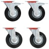 Gossi roti pivotante, 4 buc.,125 mm