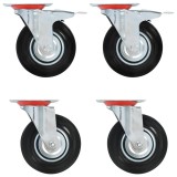 Gossi roti pivotante, 4 buc.,125 mm