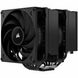 Cooler CPU Corsair A115 Twin Tower, 2x 140mm, 1600 rpm (Negru)